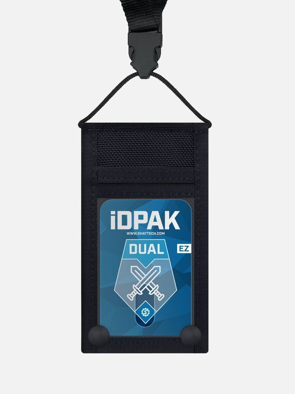 The Dual (EZ Style) | ID Badge Holder with Lanyard & Snap Enclosure