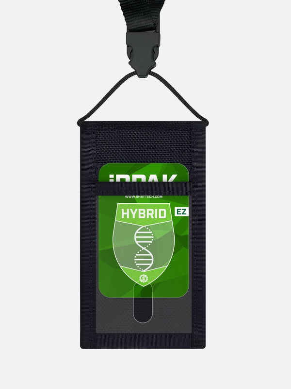 The Hybrid (EZ Style) | ID Badge Holder with Lanyard & Magnetic Enclosure {Designed for those required to constantly remove their primary ID card}