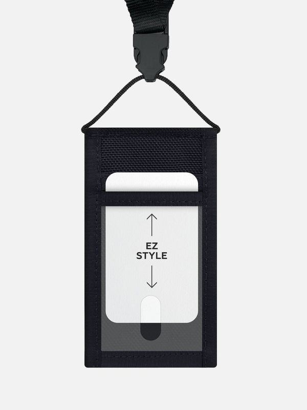 The Hybrid (EZ Style) | ID Badge Holder with Lanyard & Magnetic Enclosure {Designed for those required to constantly remove their primary ID card}