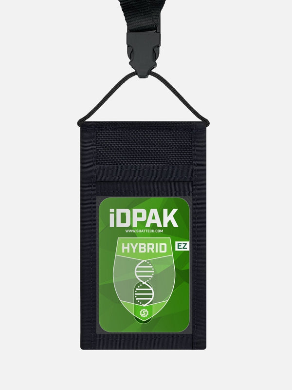 The Hybrid (EZ Style) | ID Badge Holder with Lanyard & Magnetic Enclosure {Designed for those required to constantly remove their primary ID card}