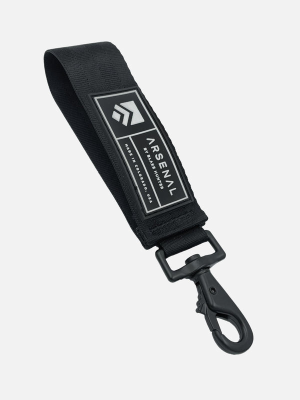Arsenal Wristlet Keychain with Matte Black Metal Hardware